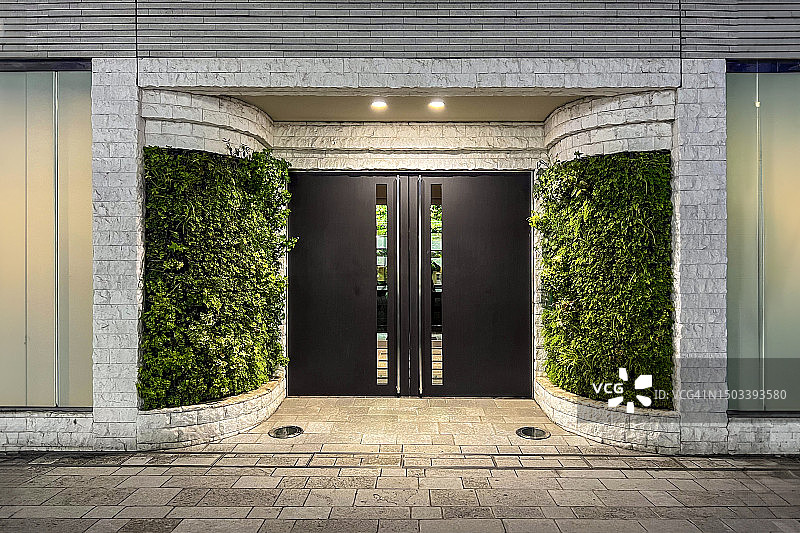 住宅楼入口图片素材