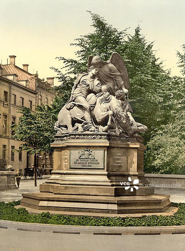 19世纪德国汉堡战争纪念碑图片素材