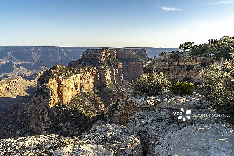 美国亚利桑那州大峡谷国家公园皇家角沃坦宝座和观景点图片素材