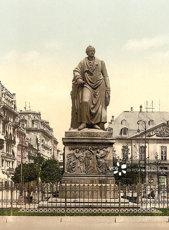 德国法兰克福歌德纪念碑图片素材