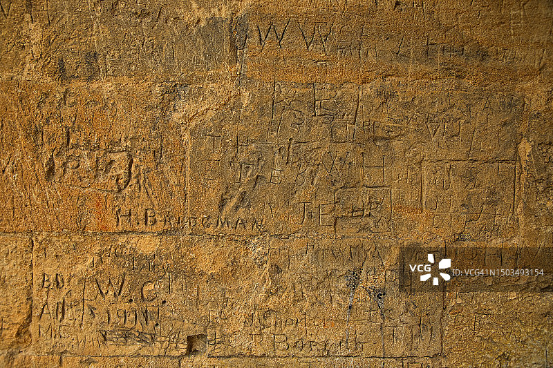 英国明斯特洛弗尔庄园维多利亚时期涂鸦示例图片素材