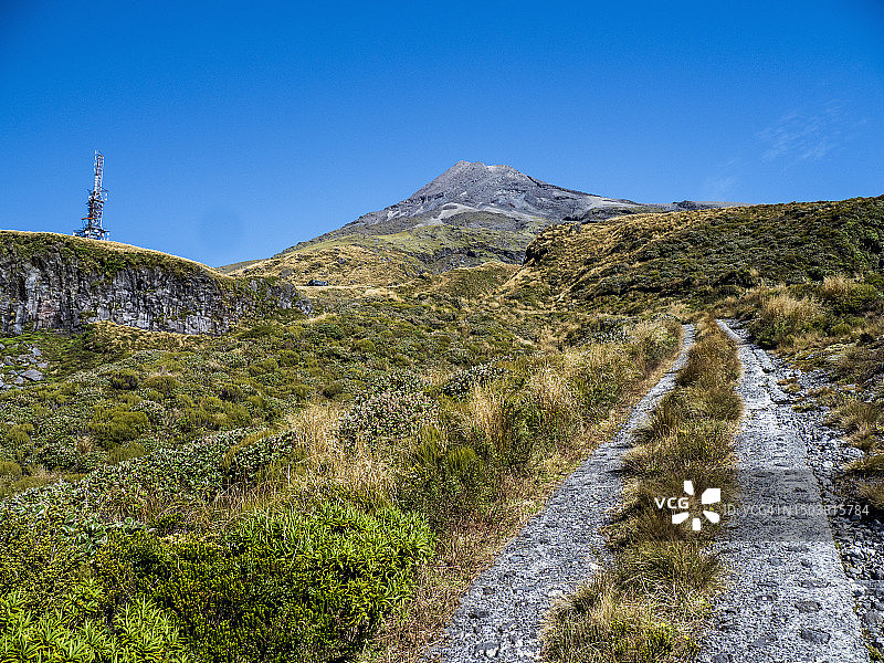 新西兰塔拉纳基埃格蒙特国家公园徒步小径图片素材