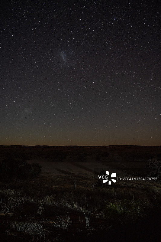 卡拉哈里沙漠与银河图片素材