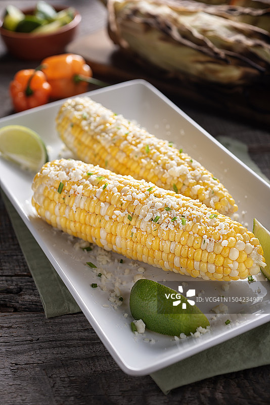 烤玉米图片素材