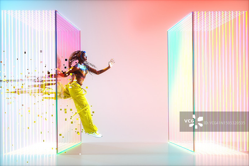 穿过元宇宙之门图片素材