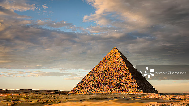 埃及吉萨的卡夫拉金字塔图片素材