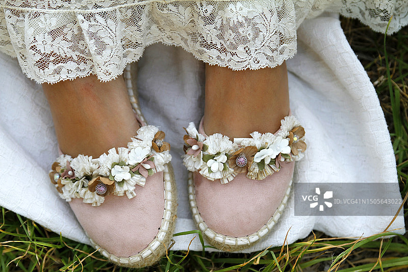 圣餐鞋特写图片素材