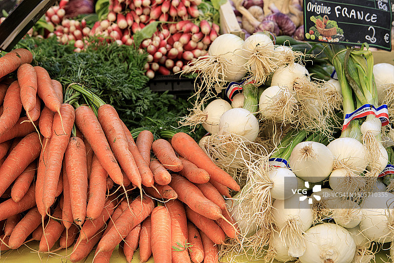 农贸市场丰收景象图片素材