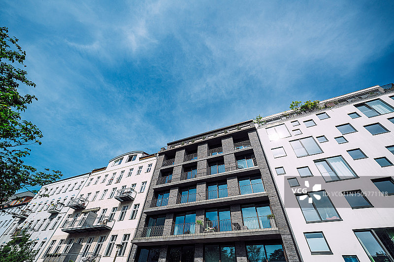 柏林普伦茨劳贝格的现代住宅图片素材