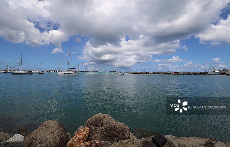 荷属圣马丁海景风光图片素材