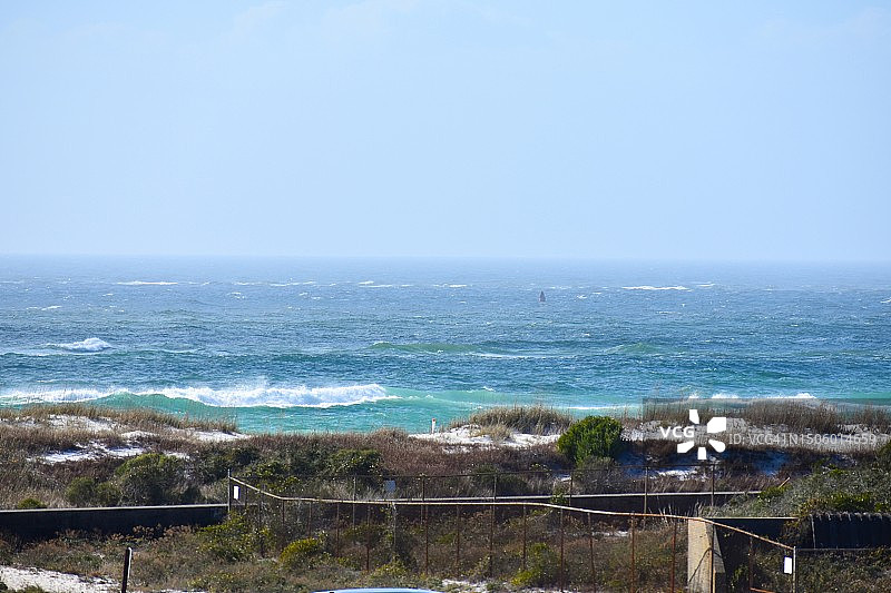 美国佛罗里达州彭萨科拉海滩的壮丽海景图片素材