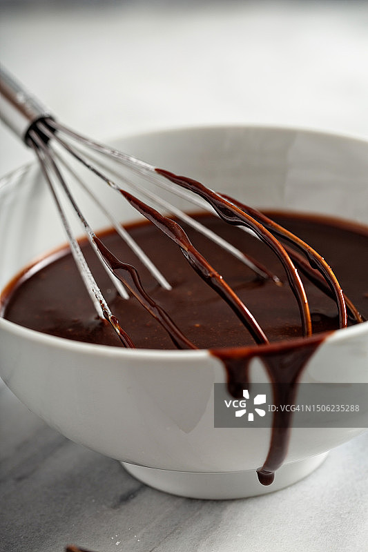 制作巧克力酱，美国图片素材
