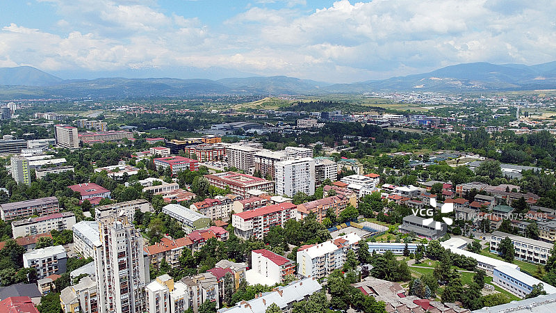 马其顿斯科普里的无人机航拍图片素材