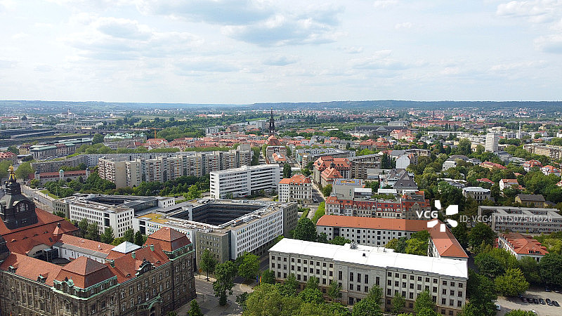 马其顿斯科普里的无人机航拍图片素材