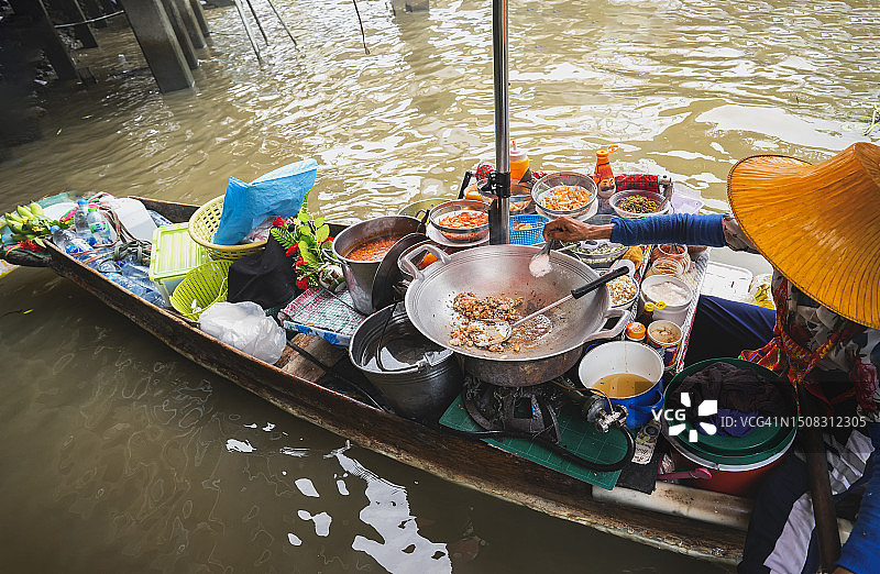 泰国水上市场图片素材