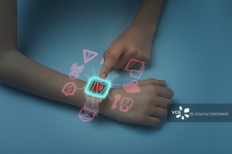 智能手表全息图图片素材