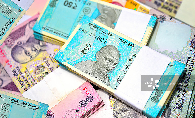 印度卢比（INR）图片素材