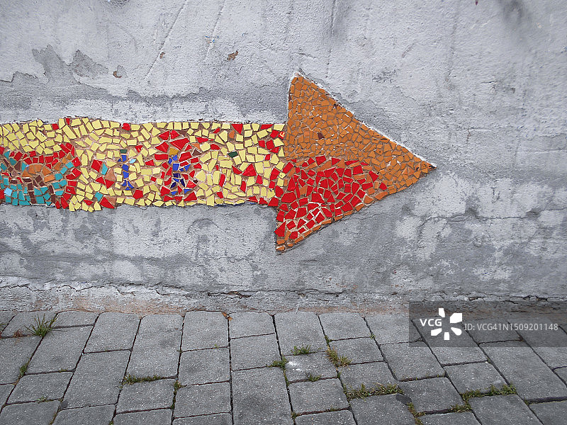 马赛克箭头图片素材