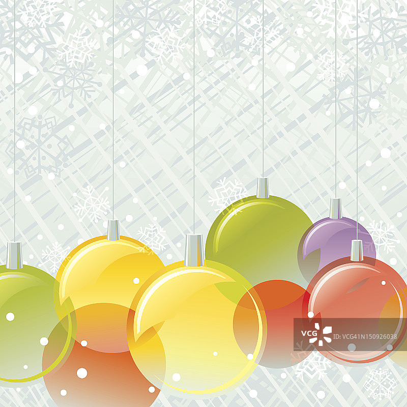 彩色圣诞装饰品图片素材