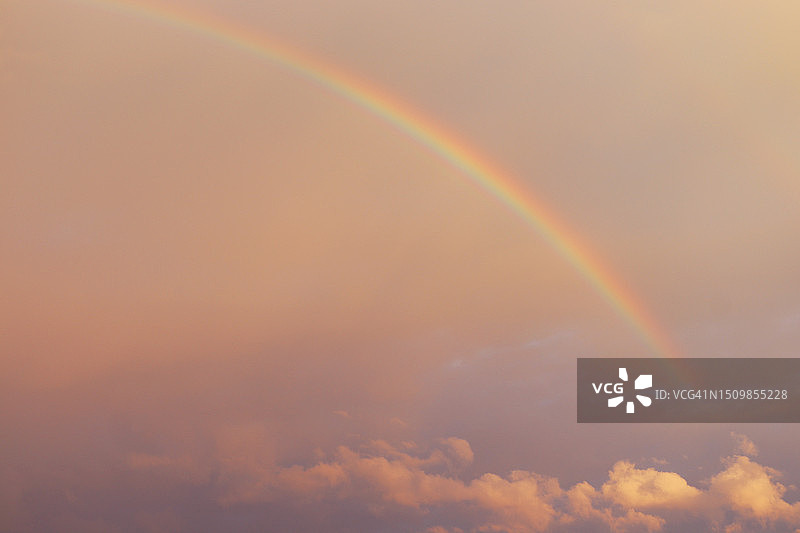 彩虹魔法晨曦天空图片素材