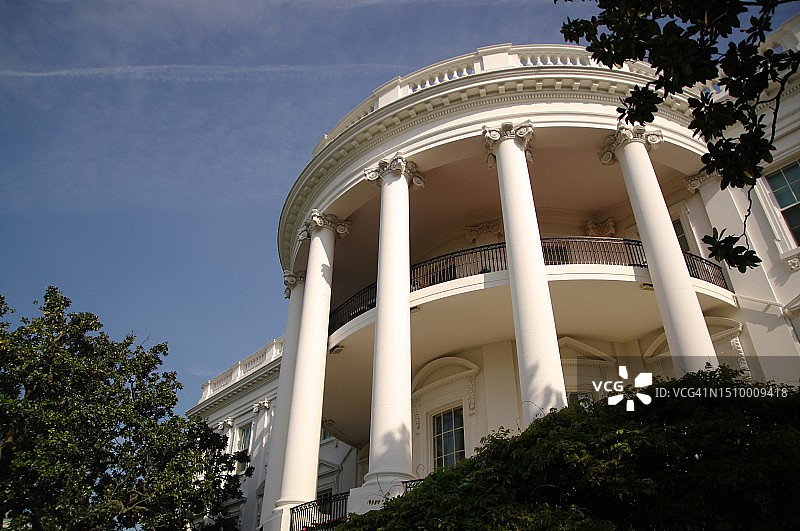 白宫南门廊图片素材