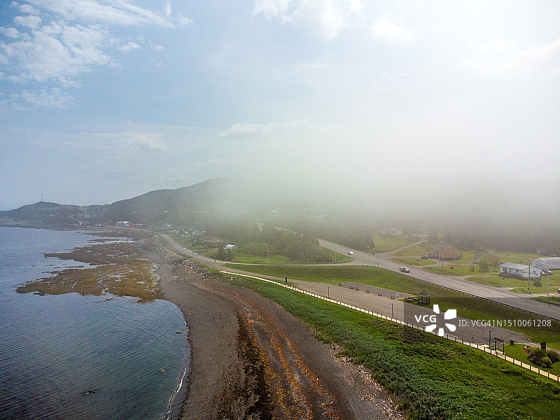 圣劳伦斯河海滩鸟瞰图图片素材
