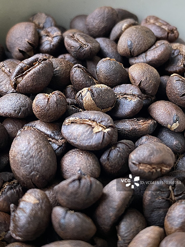 烘焙咖啡豆特写图片素材