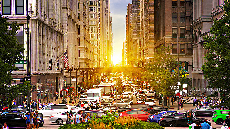 芝加哥市中心图片素材