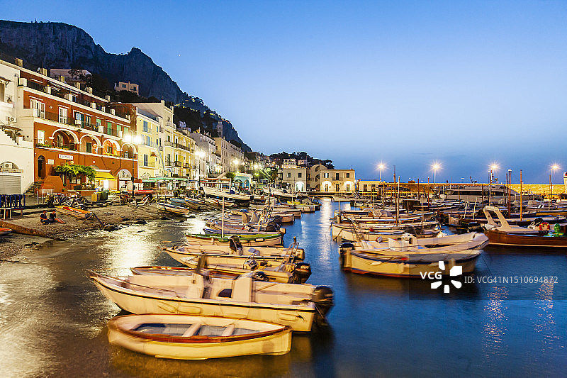 卡普里岛马里纳格兰德景色图片素材