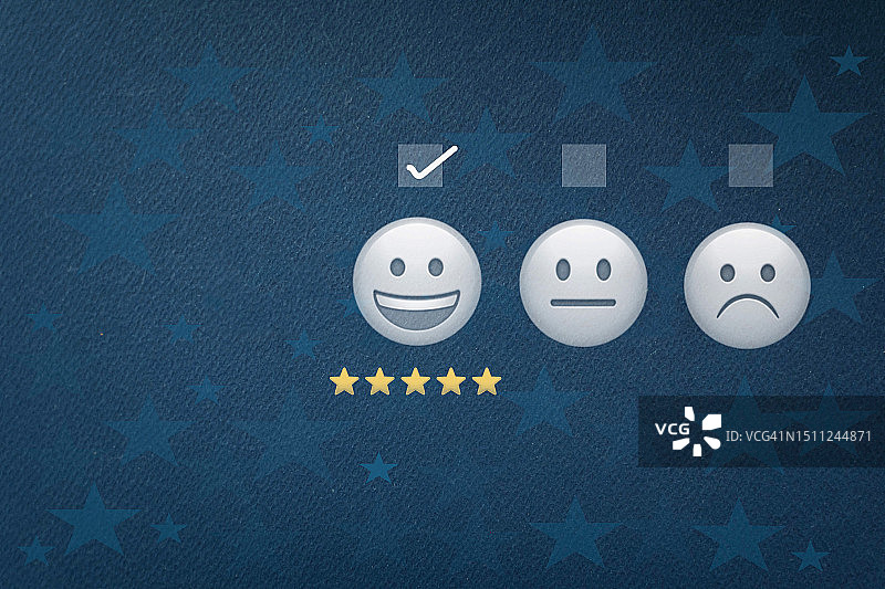 评审、评级满意度概念、客户体验概念、卓越概念、五星、金星图片素材