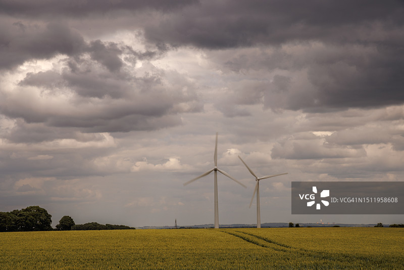 洛斯卡雷的风力涡轮机图片素材