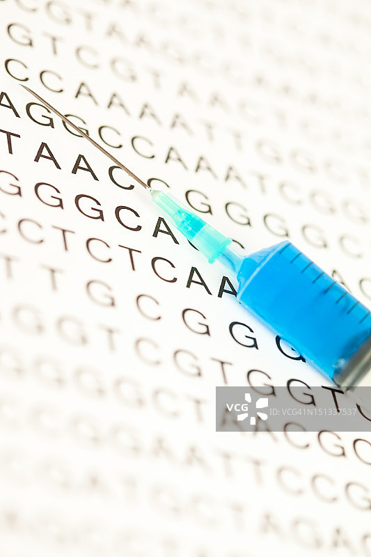 DNA检测的注射器图片素材