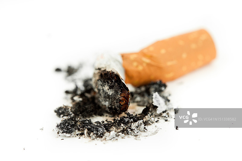 熄灭的香烟特写图片素材
