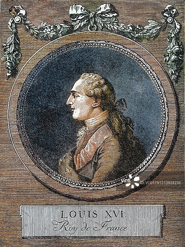 路易十六肖像：法国大革命前最后一位国王图片素材