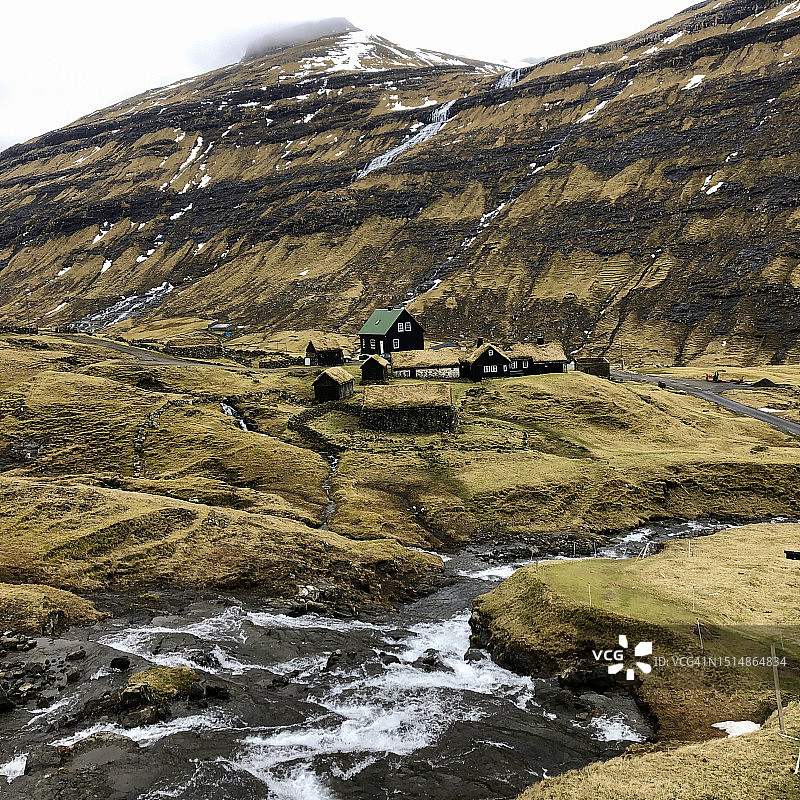 法罗群岛萨克森村风光图片素材