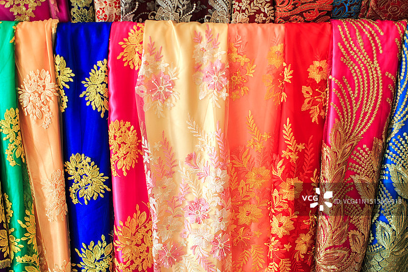 泰丝背景：需要编织技巧才能获得美丽的图案图片素材