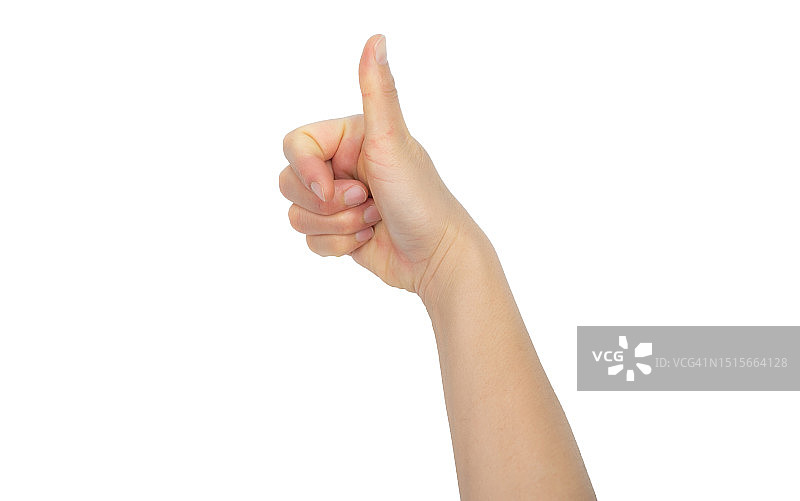 竖起大拇指的手势图片素材