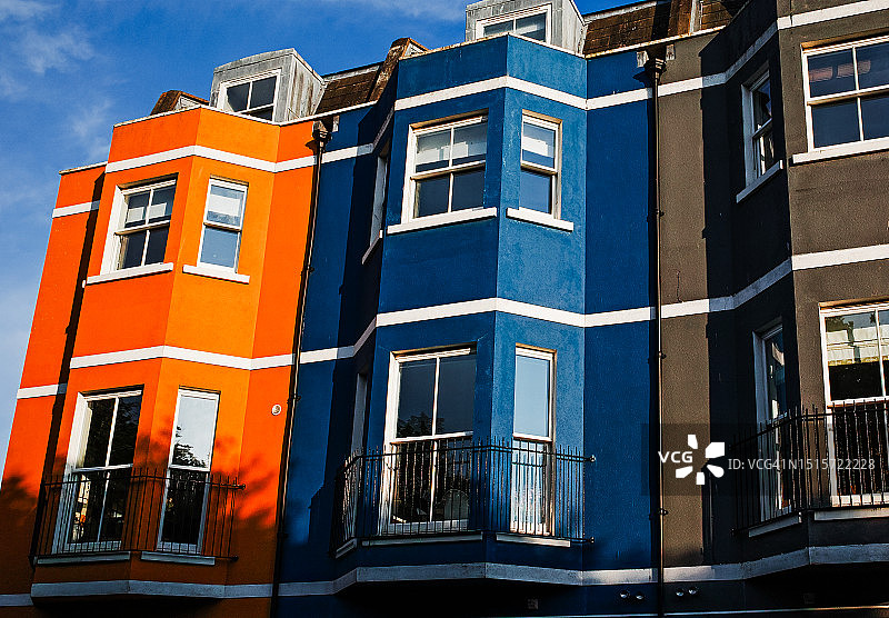 黑斯廷斯的彩色房屋图片素材