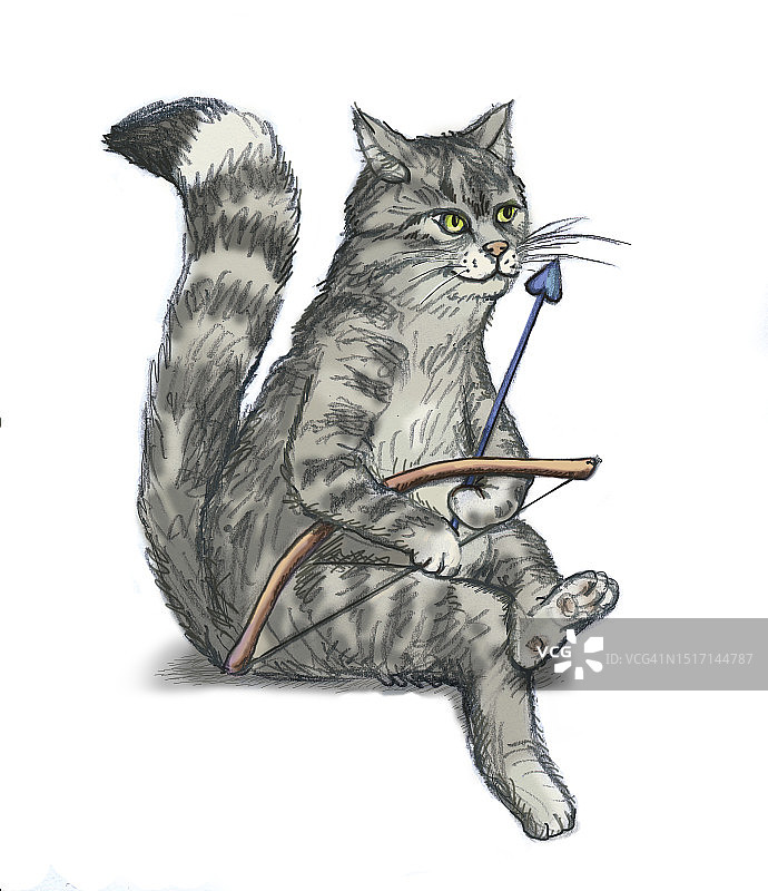 猫咪丘比特图片素材