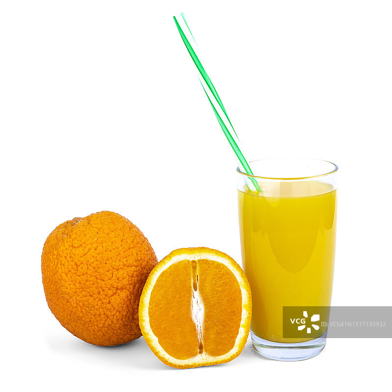 白色背景下柠檬汁的特写图片素材