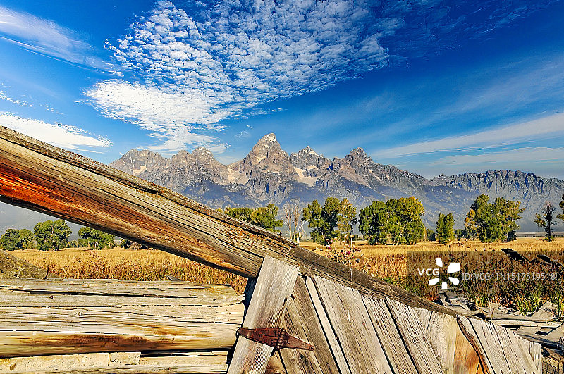 提顿斯的老谷仓图片素材