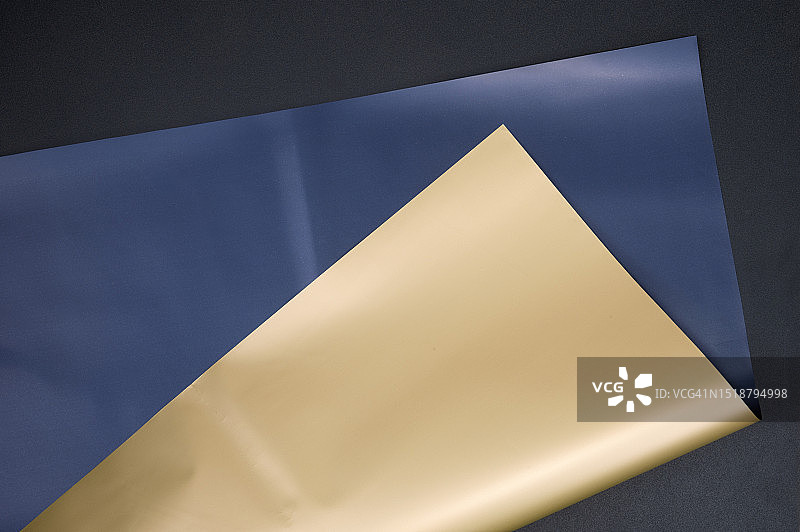 精致的双面蓝金纸艺术品 - 鼓舞人心的网页设计元素图片素材