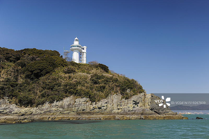 全罗南道丽水市梧桐岛航标管理所图片素材