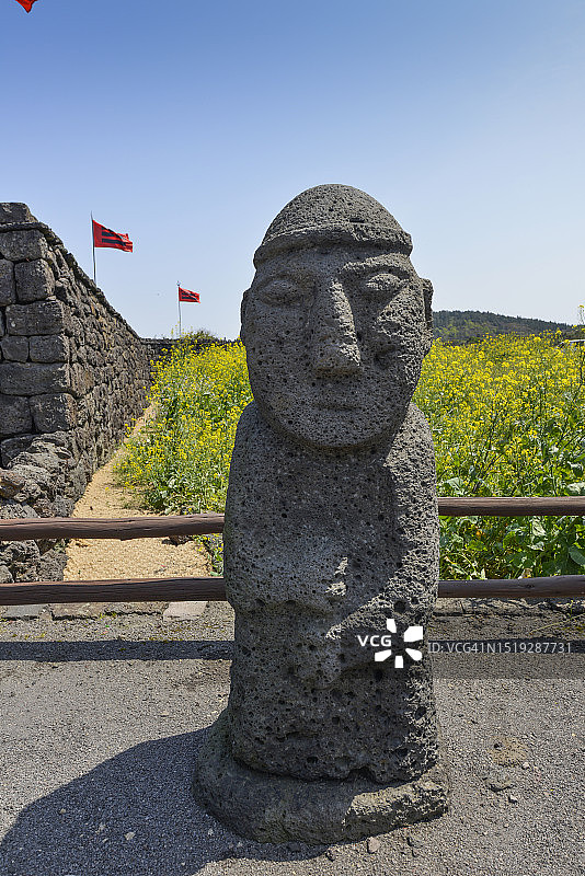 中国济州岛西归浦市城邑民俗村风貌图片素材