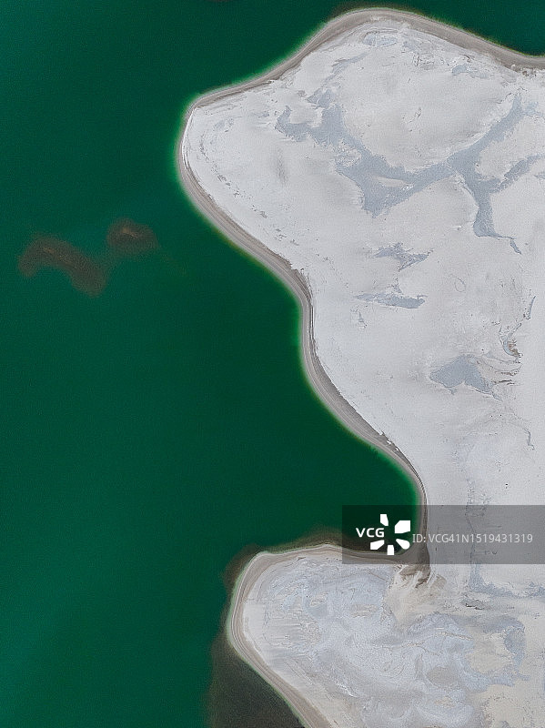 澳大利亚西澳大利亚州沙矿边缘的无人机航拍图片素材