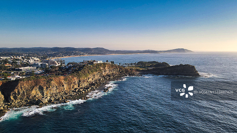 诺斯阿沃卡海滩，澳大利亚中央海岸图片素材