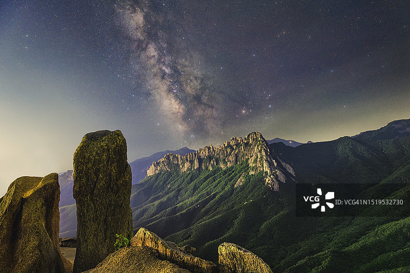 束草蔚山岩银河图片素材