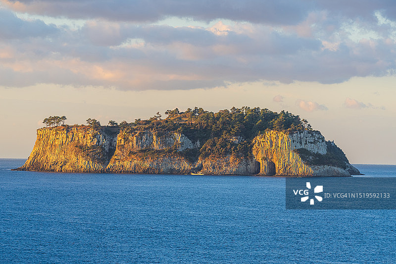 济州岛西归浦市Beomseom岛图片素材