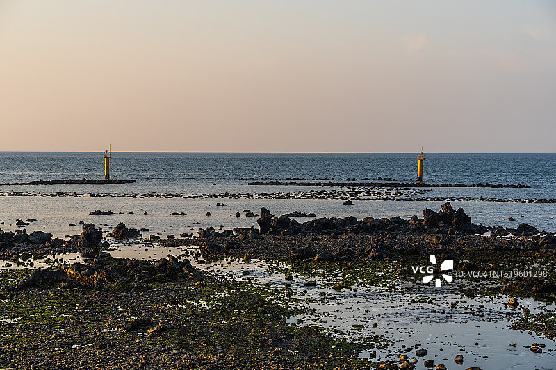 济州岛梨湖洞梨湖海水浴场图片素材