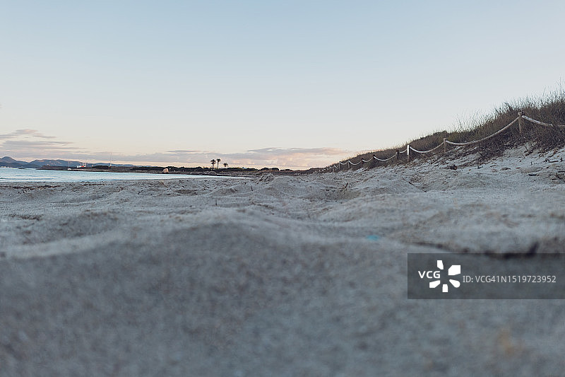 沙滩上的沙子特写图片素材